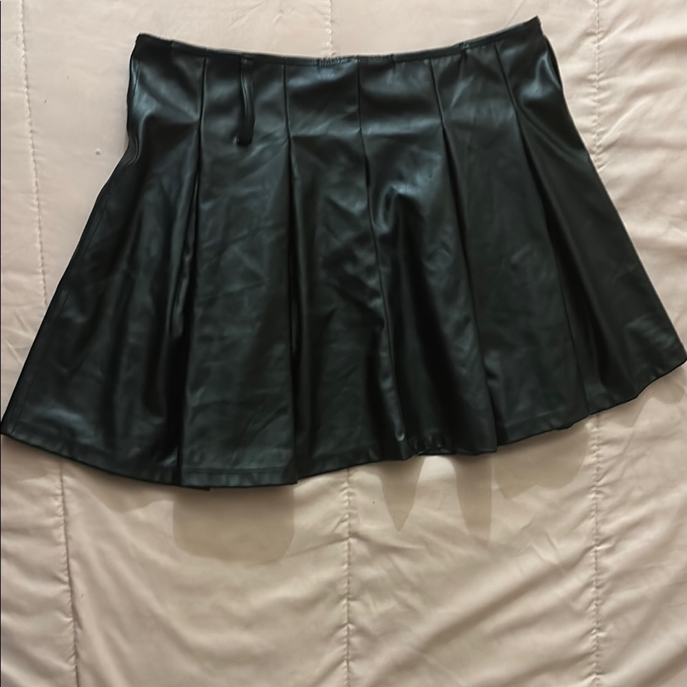 Black Leather Skirt
